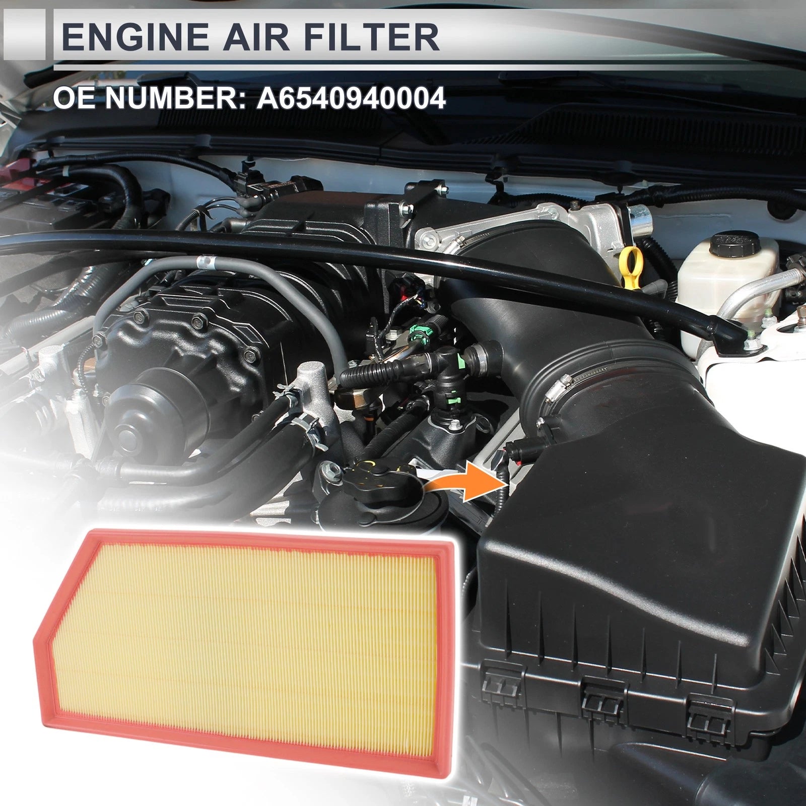 Engine Air Filter Replacement for Mercedes-Benz GLE450 4Matic (2020–2025)