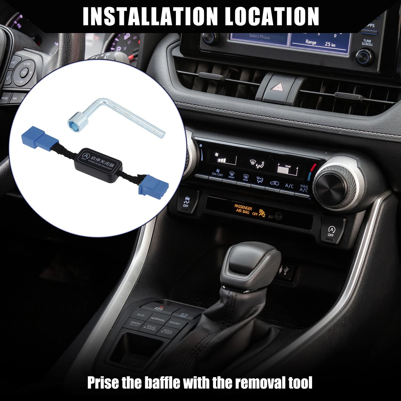 Auto Start Stop A Off Cable Replacement for Toyota RAV4 (2020–2023)
