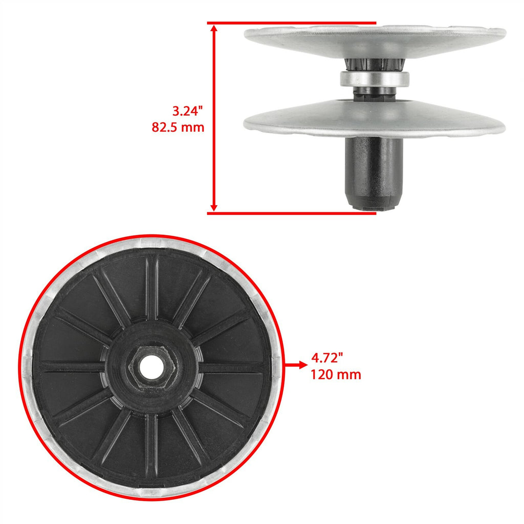 Transmission Variator Pulley Kit Replacement for John Deere D105 E100 (—)