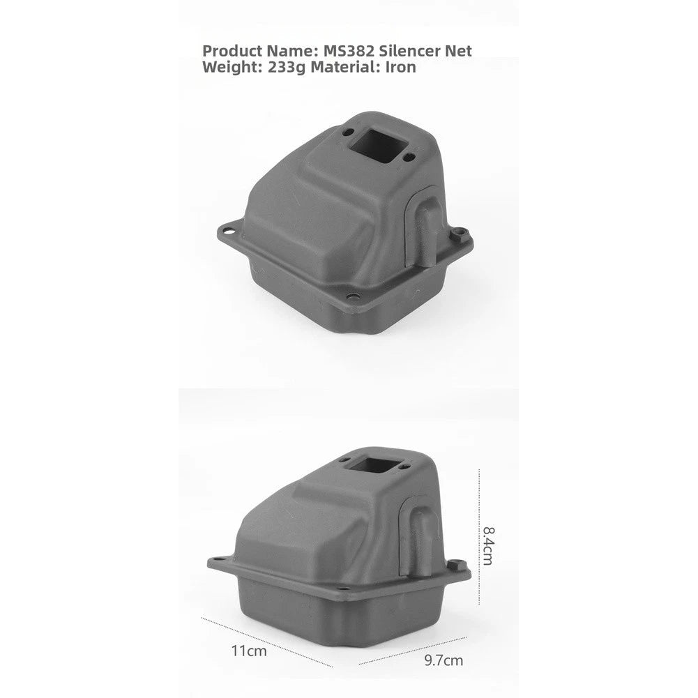 Replacement Muffler Exhaust Silencer Pipe for MS381 MS382