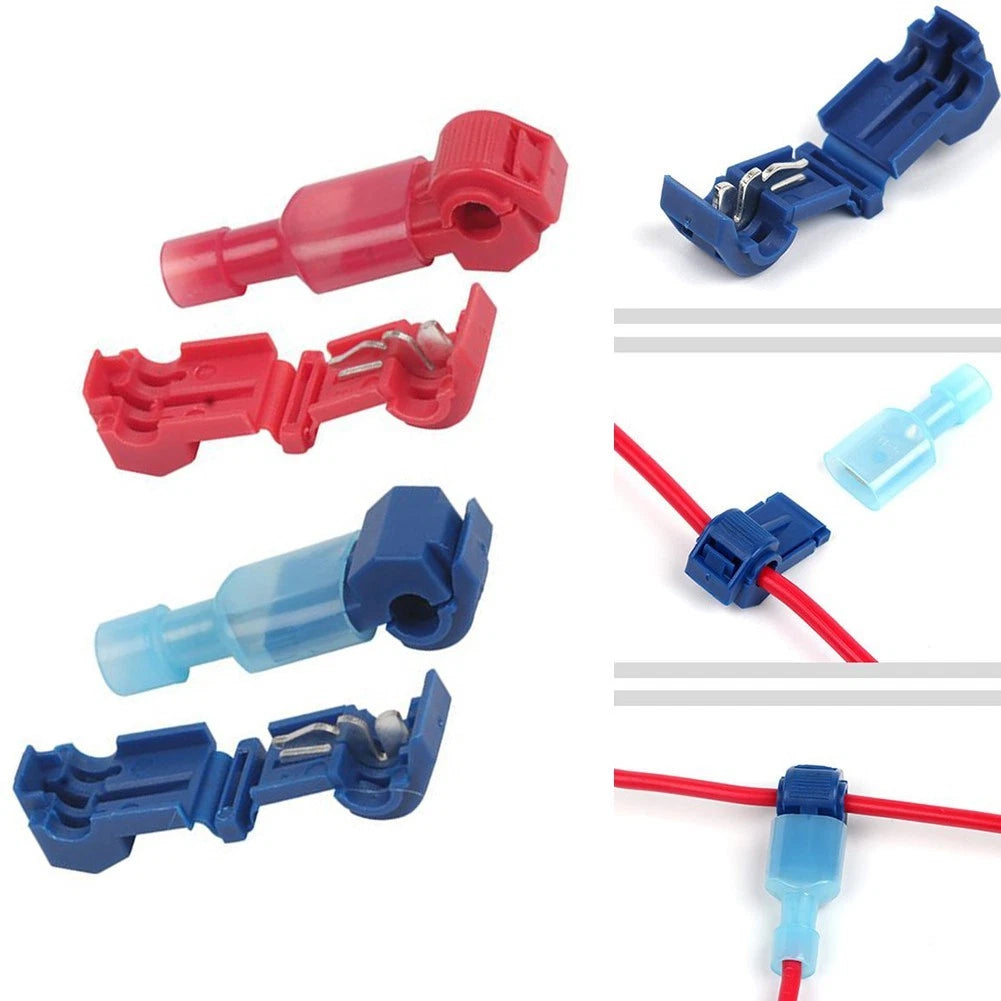 25 Male Spade Connector Terminals for Various Applications (1.75-2.5mm²)