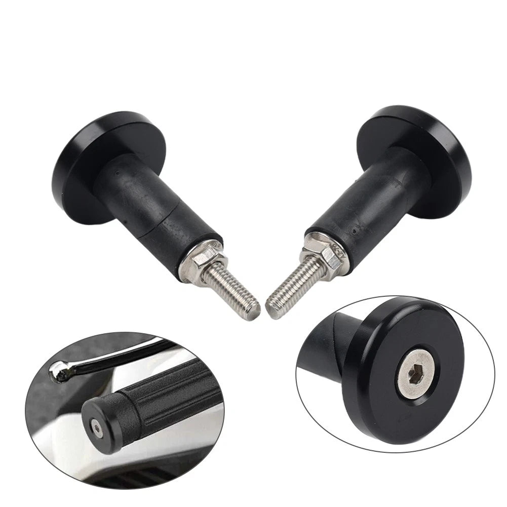 Handlebar Grips with End Cap for Motorcycle (7/8'' 1'')