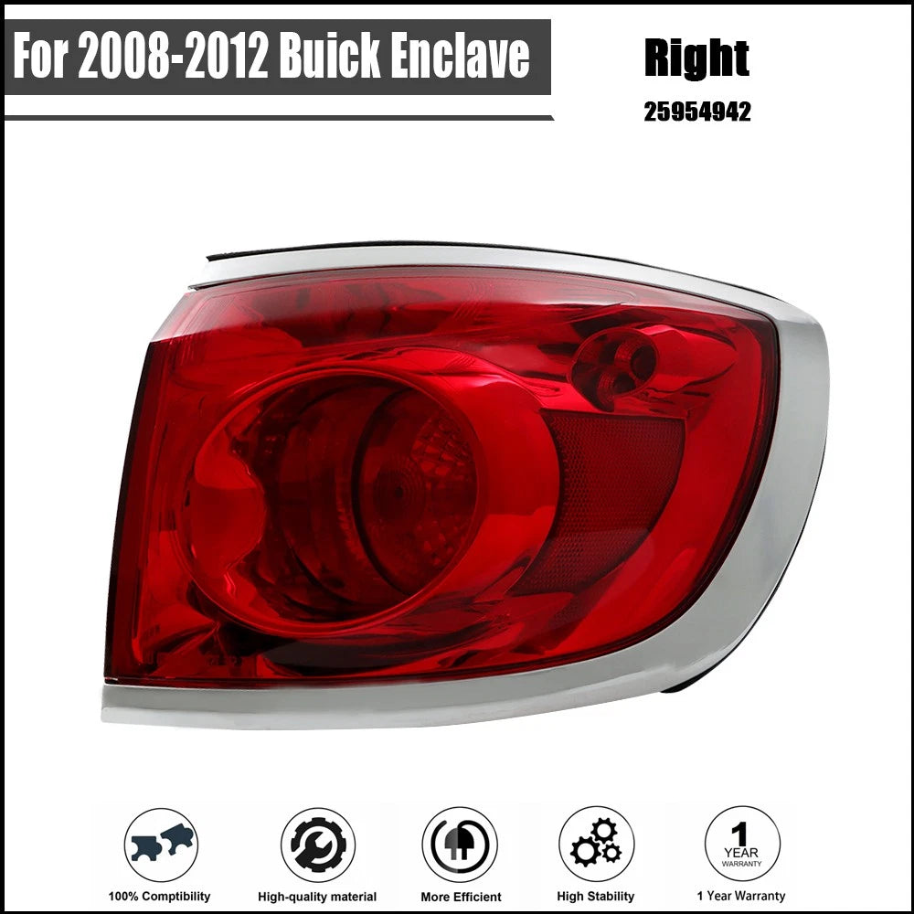 Tail Light Assembly for Buick Enclave (2008–2012) RH Halogen