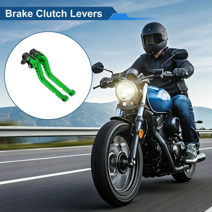 Long Brake Clutch Levers for Ducati Monster S2R 800 (2005–2007) Green