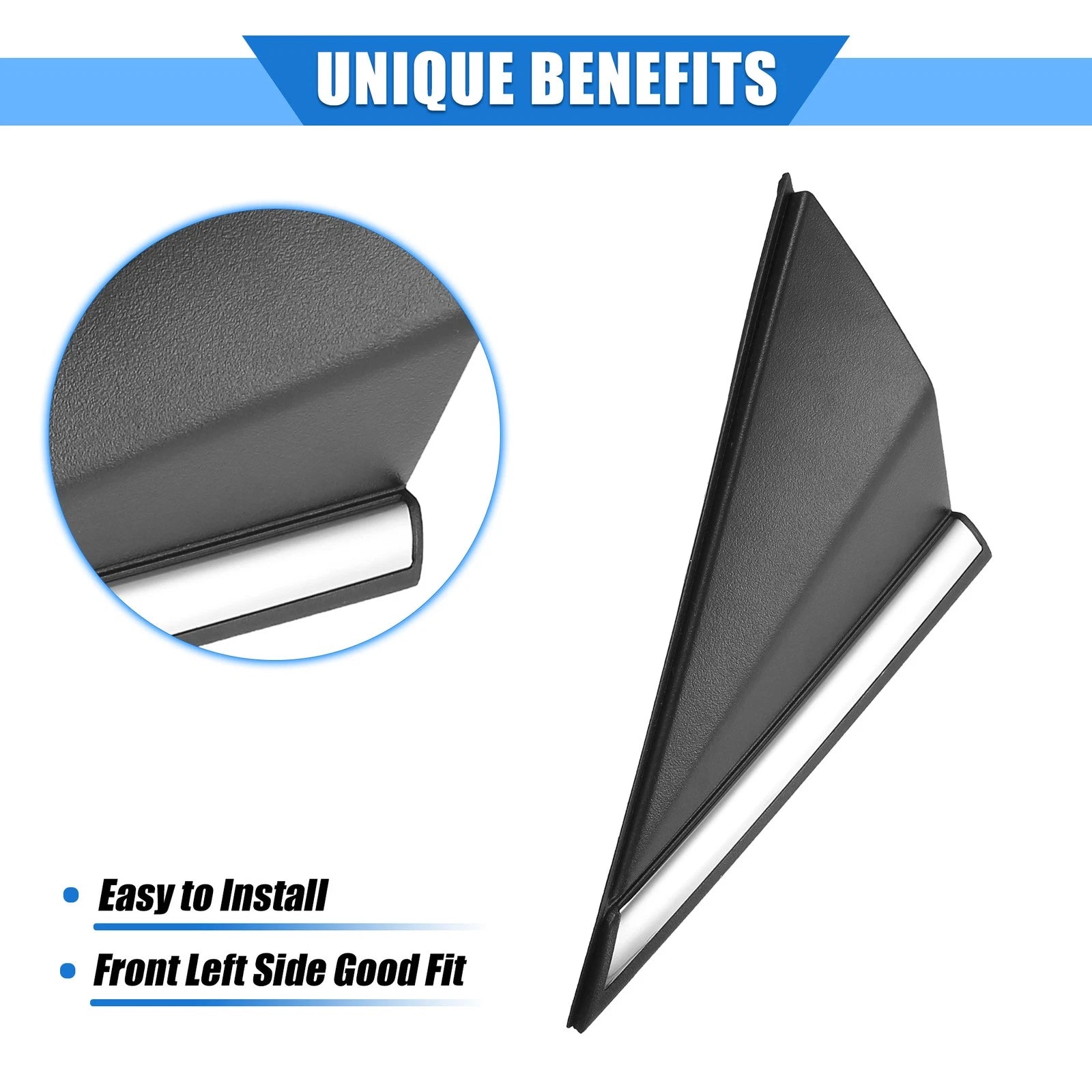 Left Mirror Corner Triangle Fender Cover Replacement for Hyundai Elantra (2011–2018)