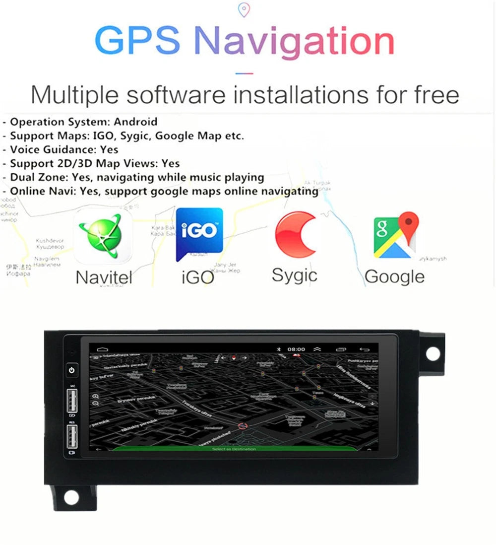 6.8'' Head Unit Car Stereo for Jeep Wrangler/Grand Cherokee (2011–2023)