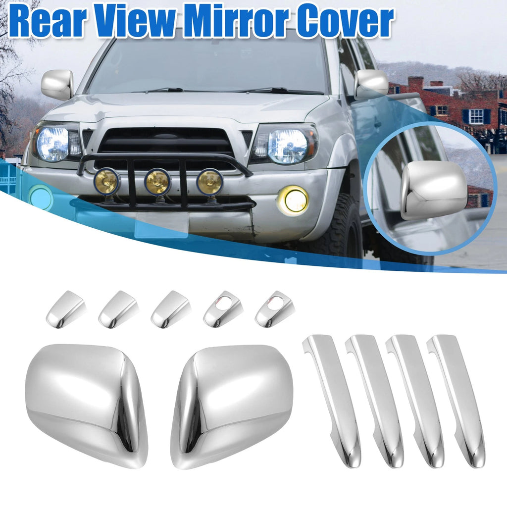 Mirror Cover Door Handle Covers Chrome Plated Set for Toyota (2005–2015)