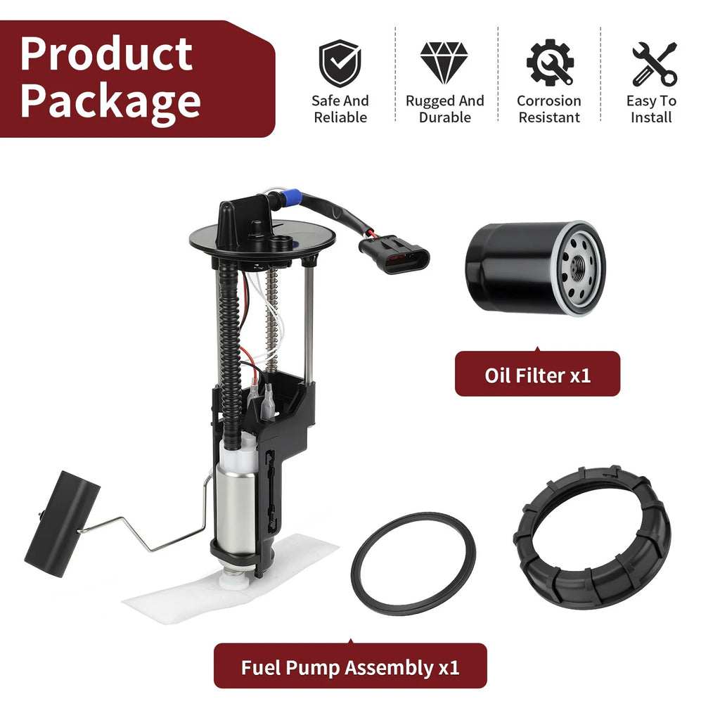 Fuel Pump w/ Oil Filter for Polaris Ranger 1000 XP/Crew/Crew XP (2018–2025)