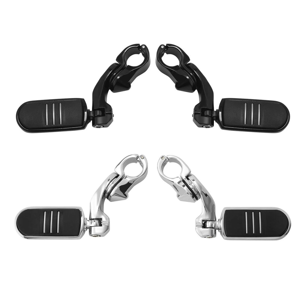 1 1/4" Short Angled Highway Engine Guard Footpegs for Harley