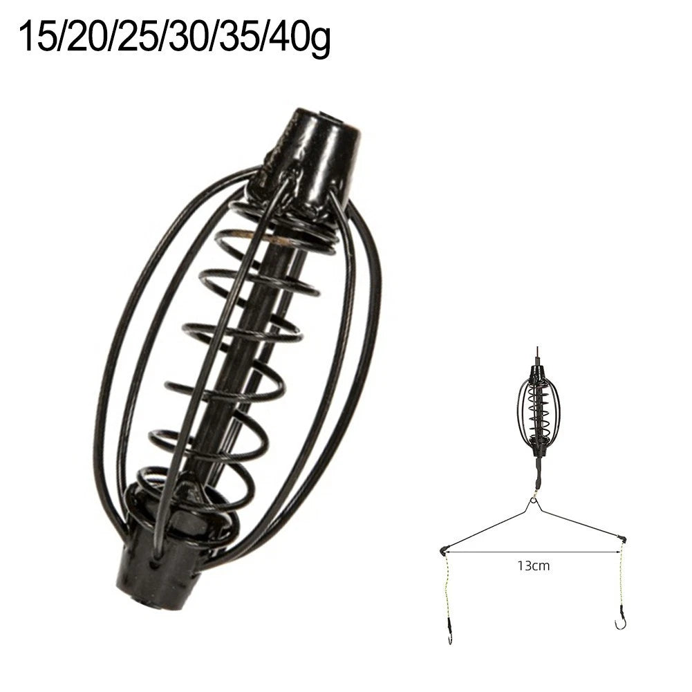 Fishing Feeder Rig Set for Carp Fishing (Cages, Hooks, Tackle Tool)