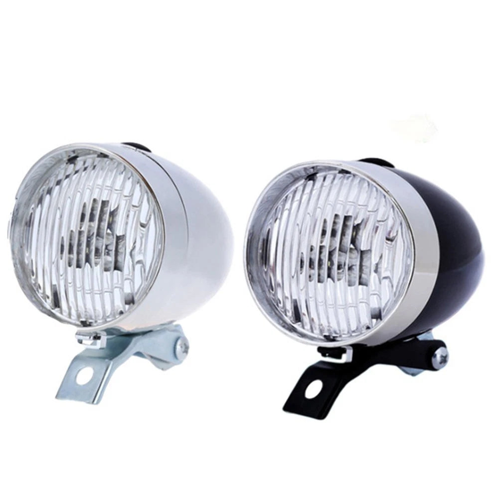 Set of 1 Vintage MTB Bright LED Front Light Headlight Bicycle Lamp