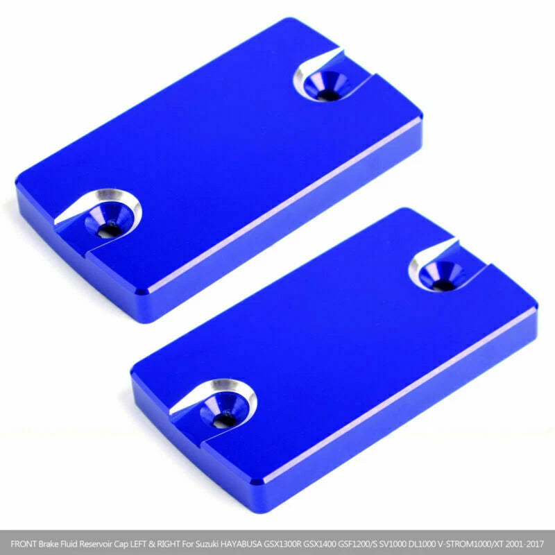 2X Front Brake Fluid Reservoir Cap Blue for Suzuki Bandit1250/S/F (2007–2016) SV1000 T9