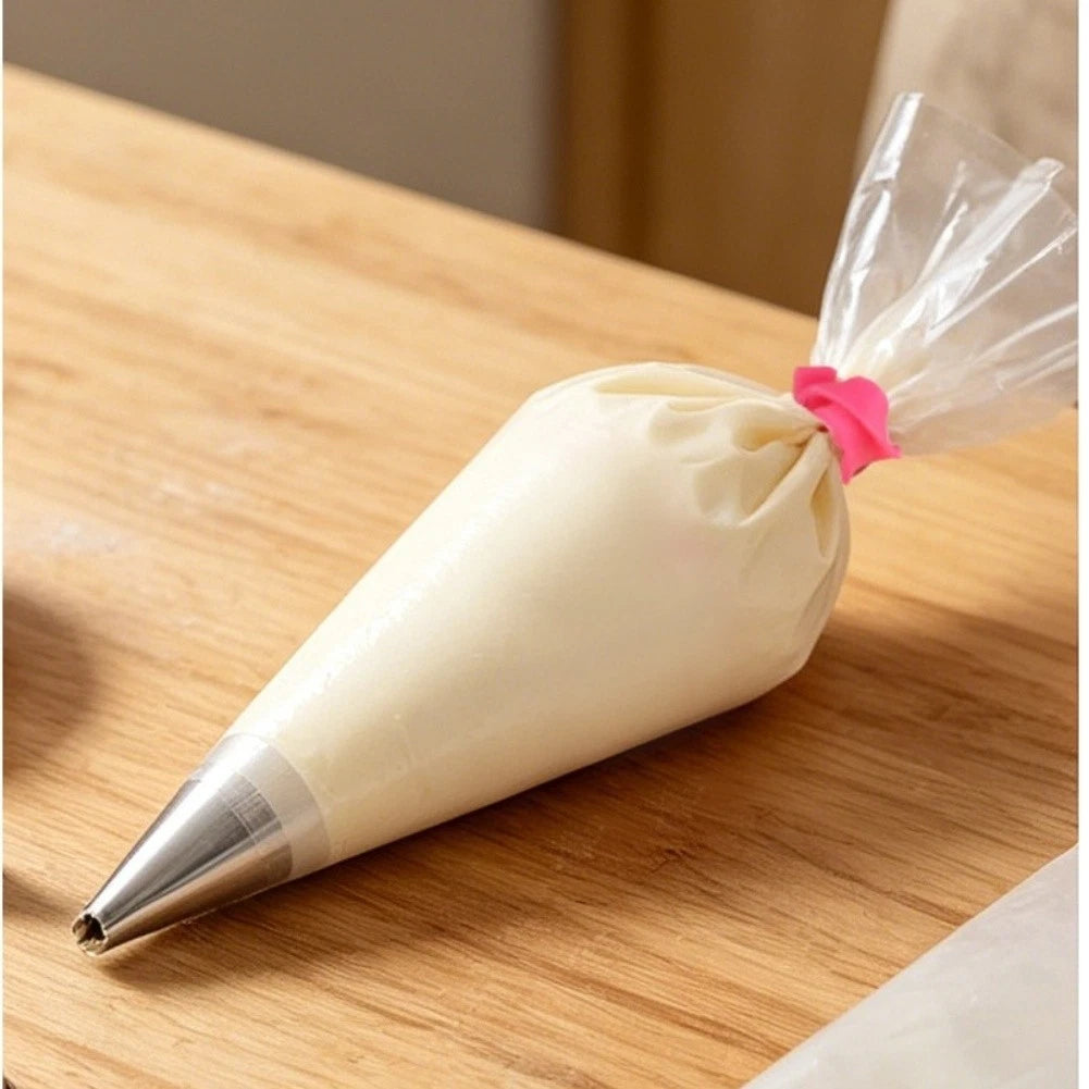 Stretchable Silicone Piping Bag Rings Set of 3 for Baking Aid