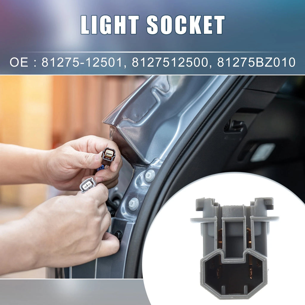Tail Light Bulb Socket Holder Replacement 2 Piece for Toyota RAV4 (2013–2016)