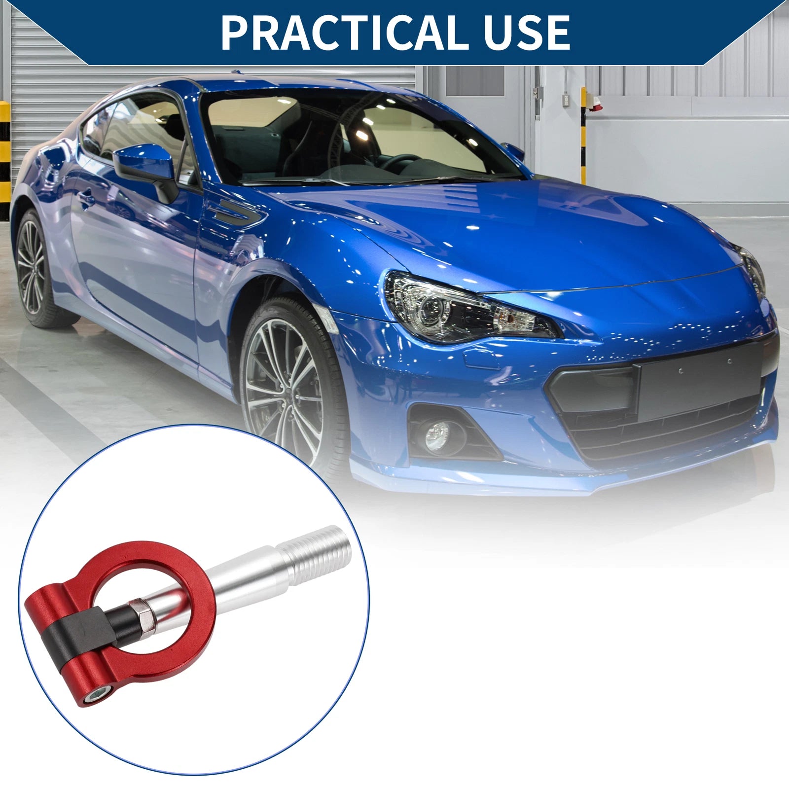 Tow Hook Ring for Mitsubishi Lancer Evolution (1 pcs, Red)