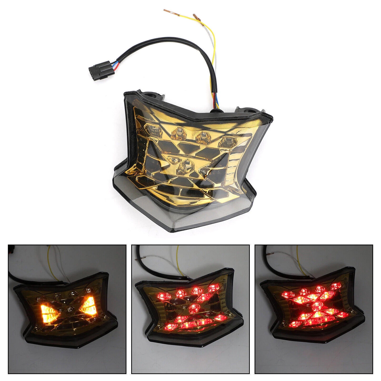 LED Brake Turn Signals Taillight for Kawasaki Z650 Ninja 650 Z900 (2017–2024)