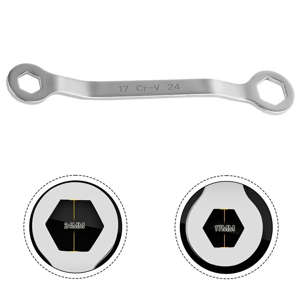 Curved Handle Oil Drain Wrench for Motorcycle Maintenance