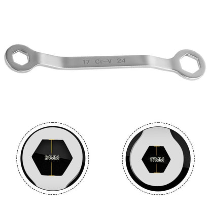 Curved Handle Oil Drain Wrench for Motorcycle Maintenance