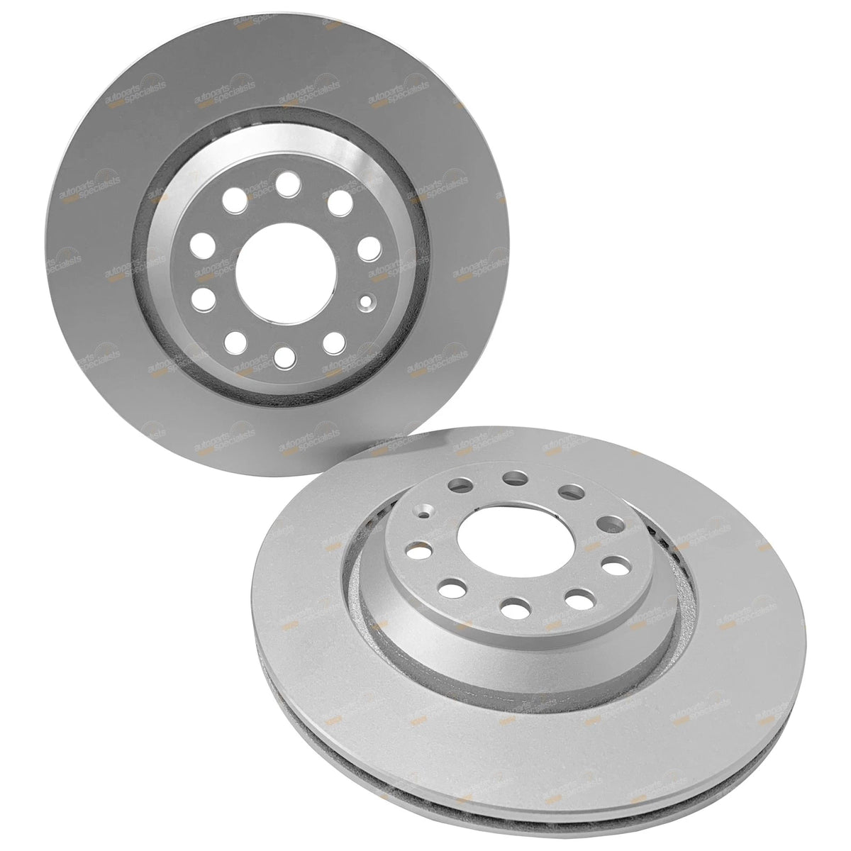 2x Rear Disc Brake Rotors for VW Jetta (2009–2010) 1KM 310mm CAVD