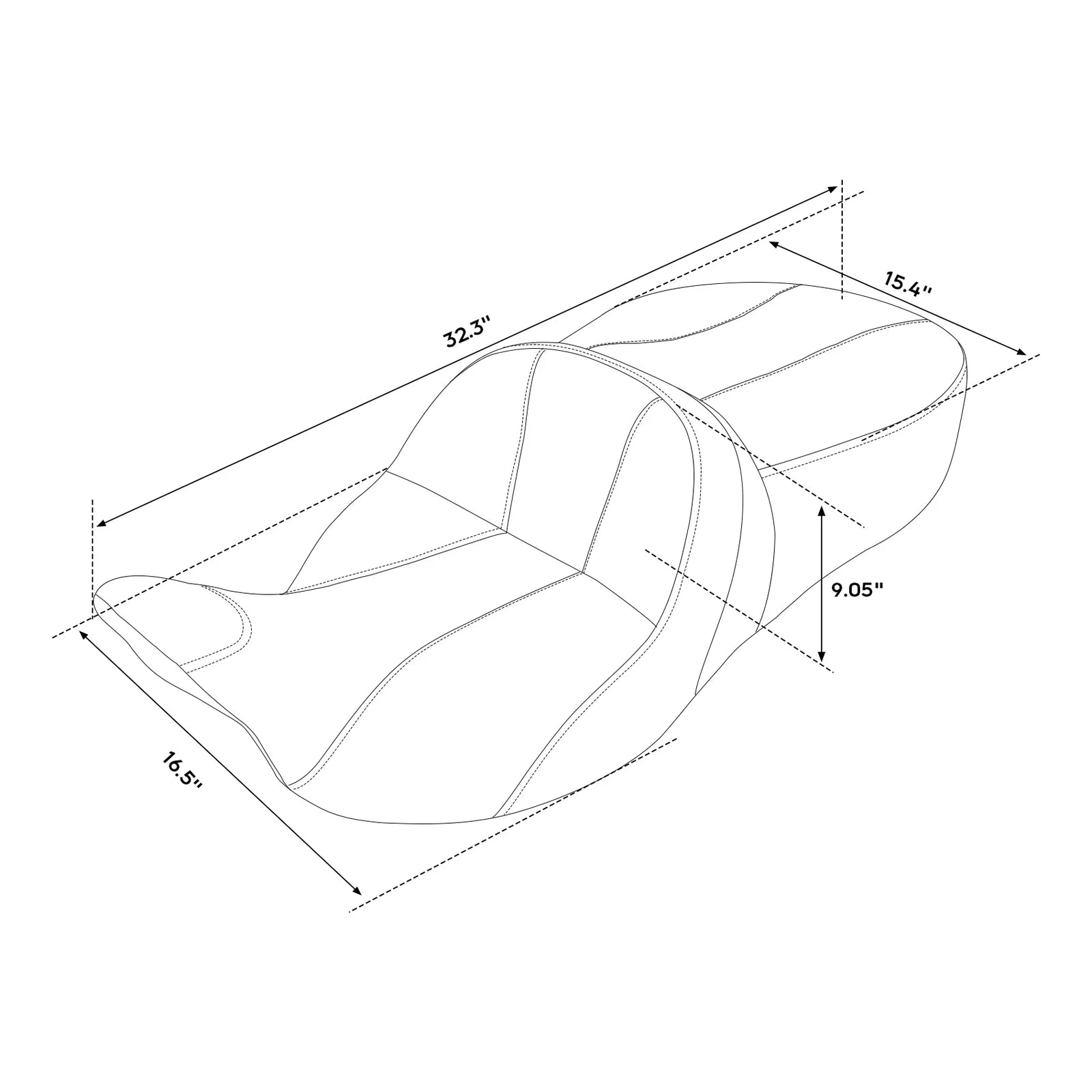 Seat Backrest for Harley Electra Glide, Road King (2009–2013)
