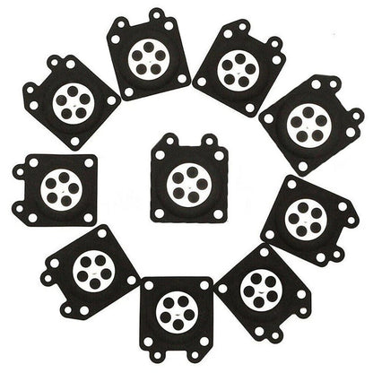10Pcs Carburetor Metering Diaphragm Gasket for Walbro (95-526-9, 95-526)