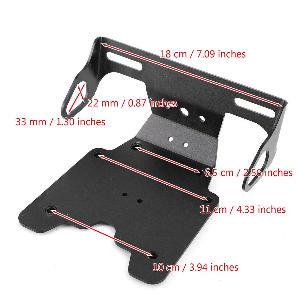 Aluminum License Plate Holder Frame for Yamaha Tenere 700 (2019–2021) T9