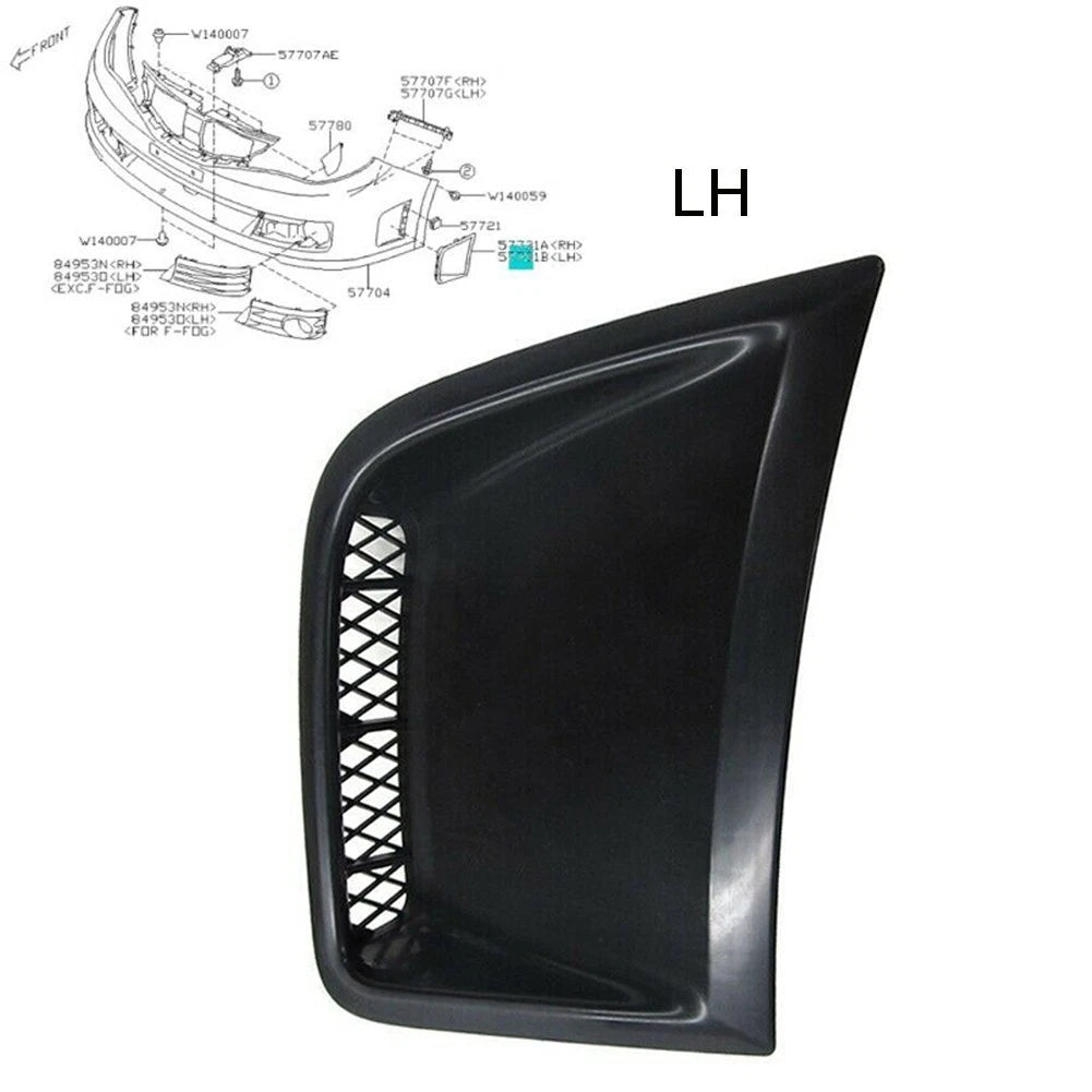 Fog Light Bumper Bezel Cover for Impreza STi (2008–2014) Left Side