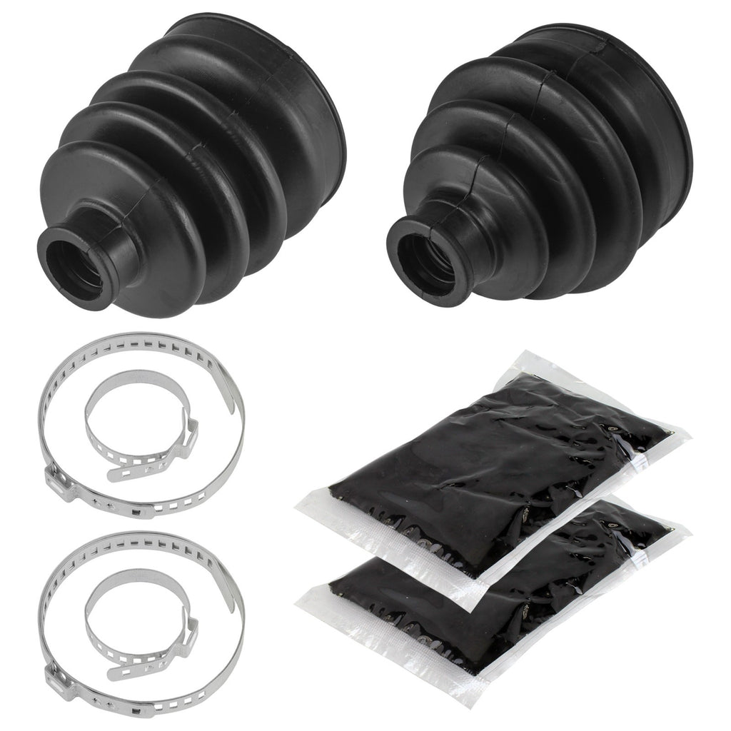 Front Axle CV Boot Kit Inner Outer Replacement for Kawasaki Bayou 400 1993-1995