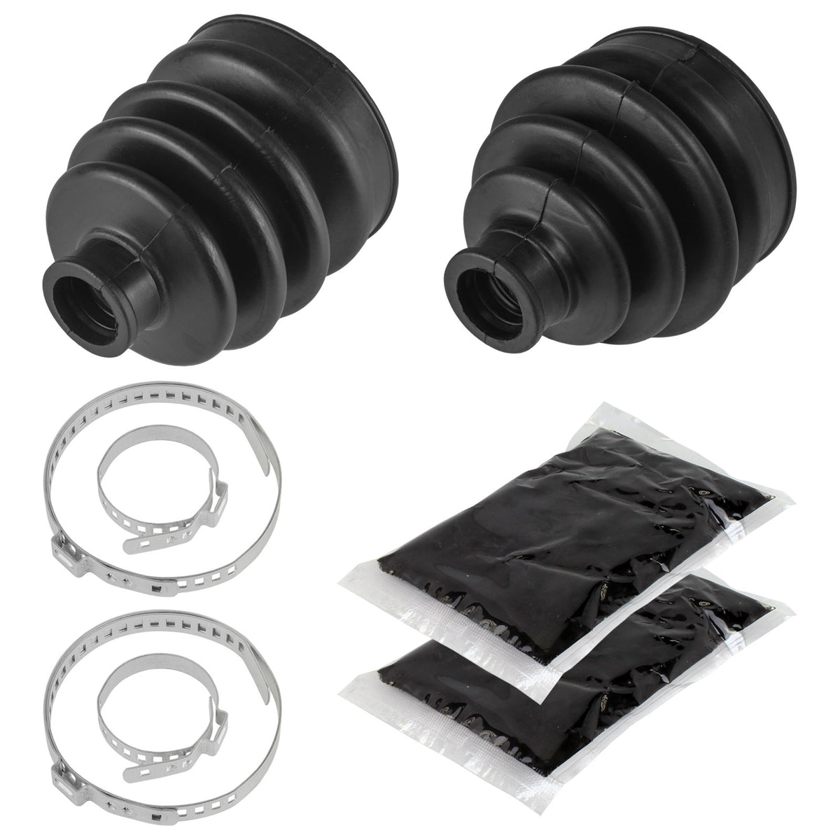 Front Axle CV Boot Kit Inner Outer Replacement for Kawasaki Bayou 400 1993-1995