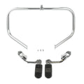 Engine Guard Bar & Foot Pegs for Harley Touring (2009–2024) Chrome