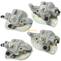 Front & Rear Brake Calipers W/Pads for Yamaha Grizzly 700 YFM700 (2007–2020)
