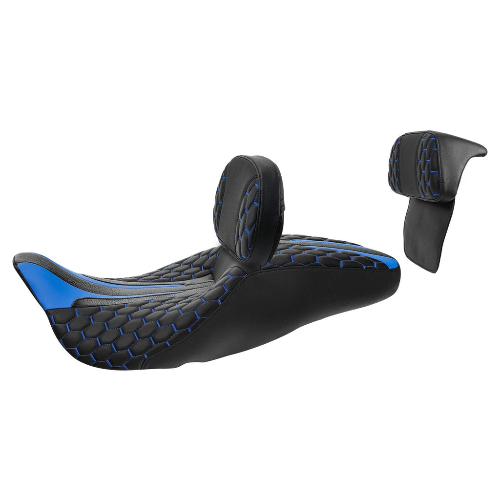 Seat & Backrest Pad for Harley Touring Street Glide (2014–2023)