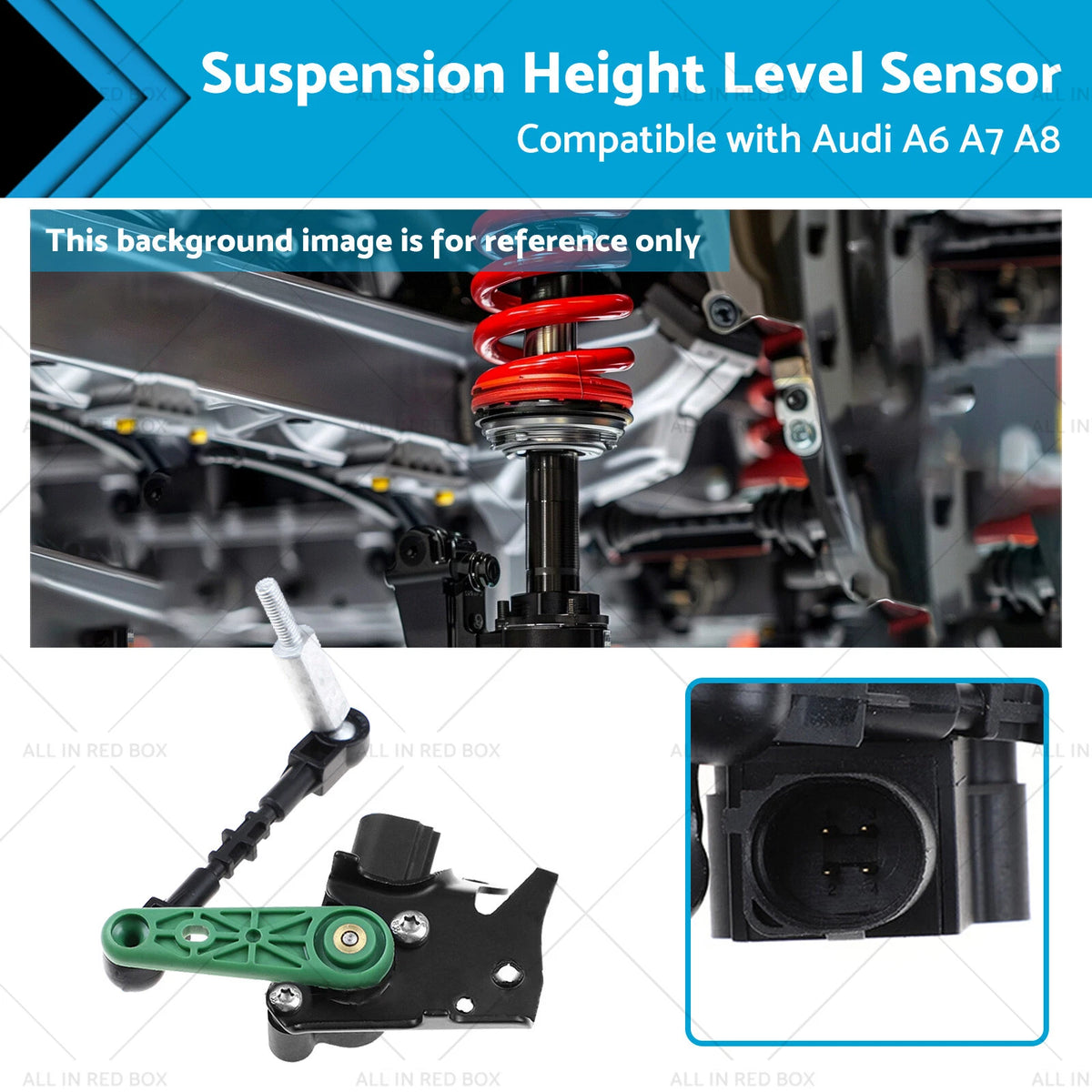 Front Left Suspension Height Level Sensor for Audi A6 A7 A8 (2012–2018) 4H0941285G