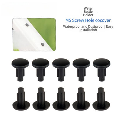 Rubber M5 Mount Hole Dust Cap for Bicycle Water Bottle Cage Attachment Points