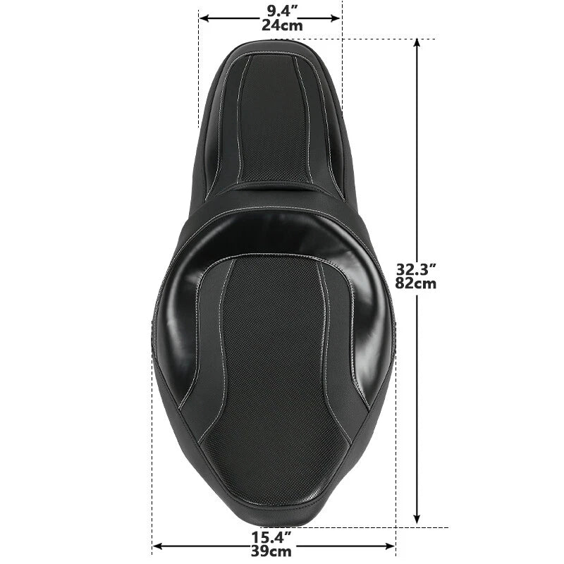 Driver Passenger Seat for Harley Touring Electra Street Glide (2009–2023)