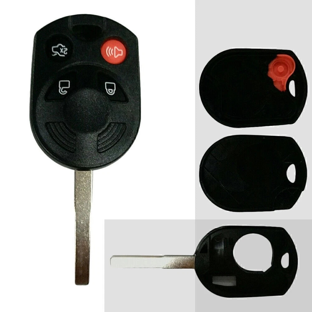 Set of 4 Button Remote Key Fob Shell for Ford Escape Focus Mustang