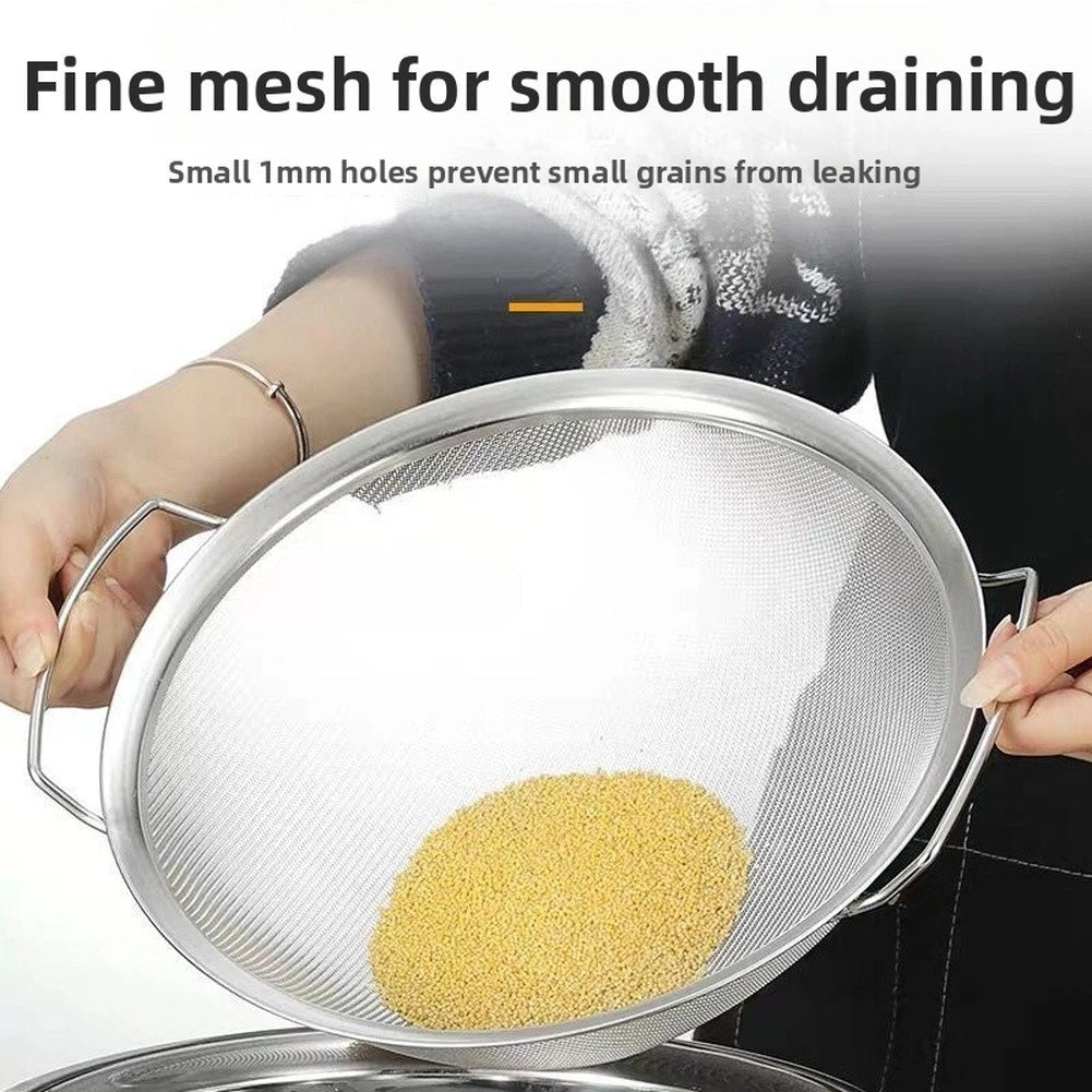 Rice Washing Basket with 1mm Hole Mesh for Kitchen Accessory