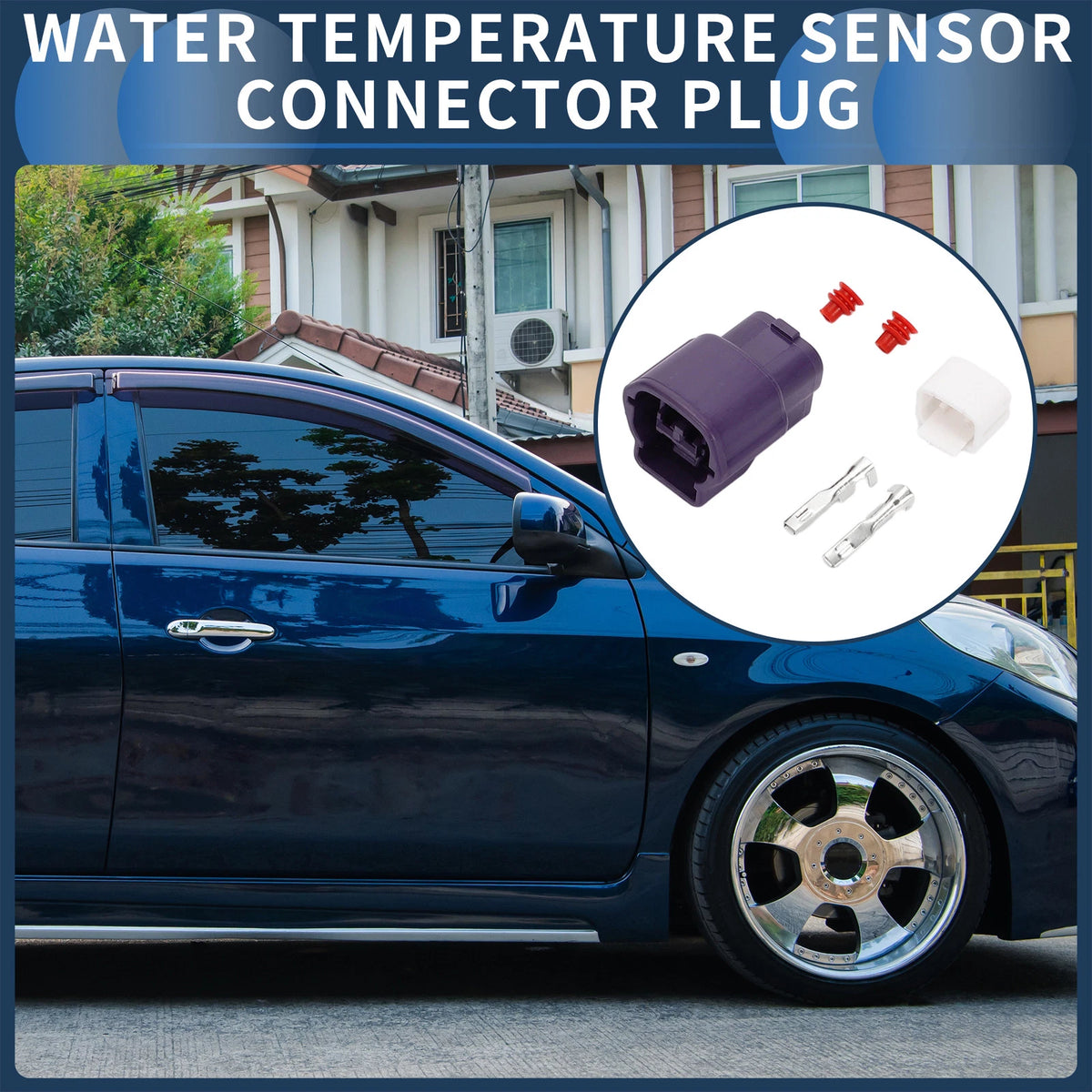 2 Pin Water Temperature Sensor Connector Plug for Nissan