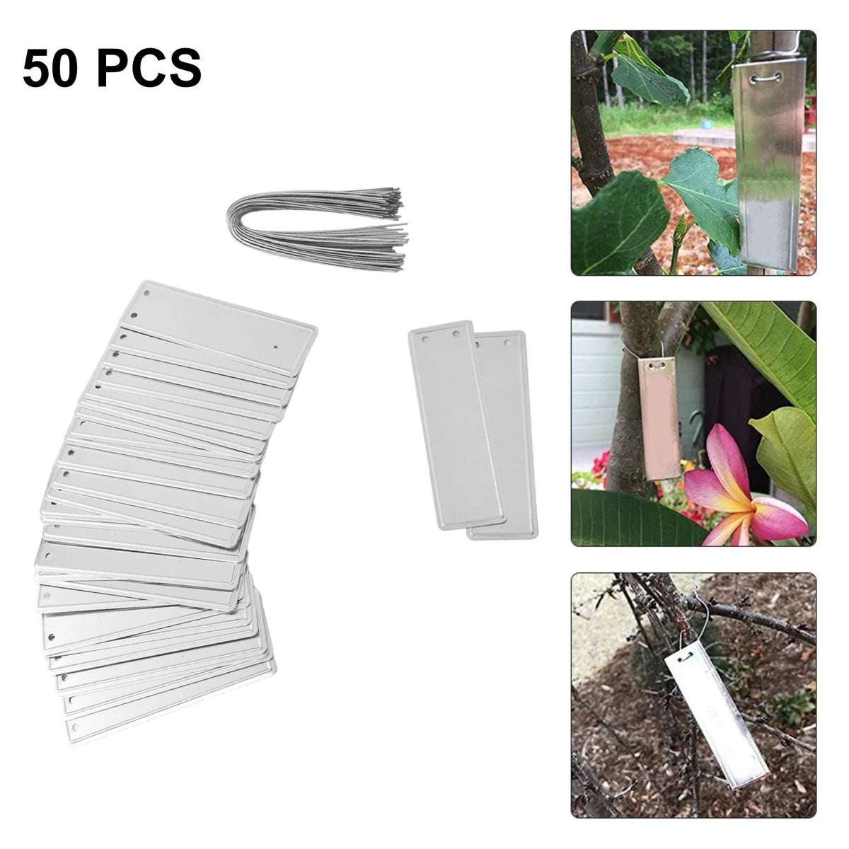 50pcs Double Sided Aluminum Plant Labels for Garden Use (2023)