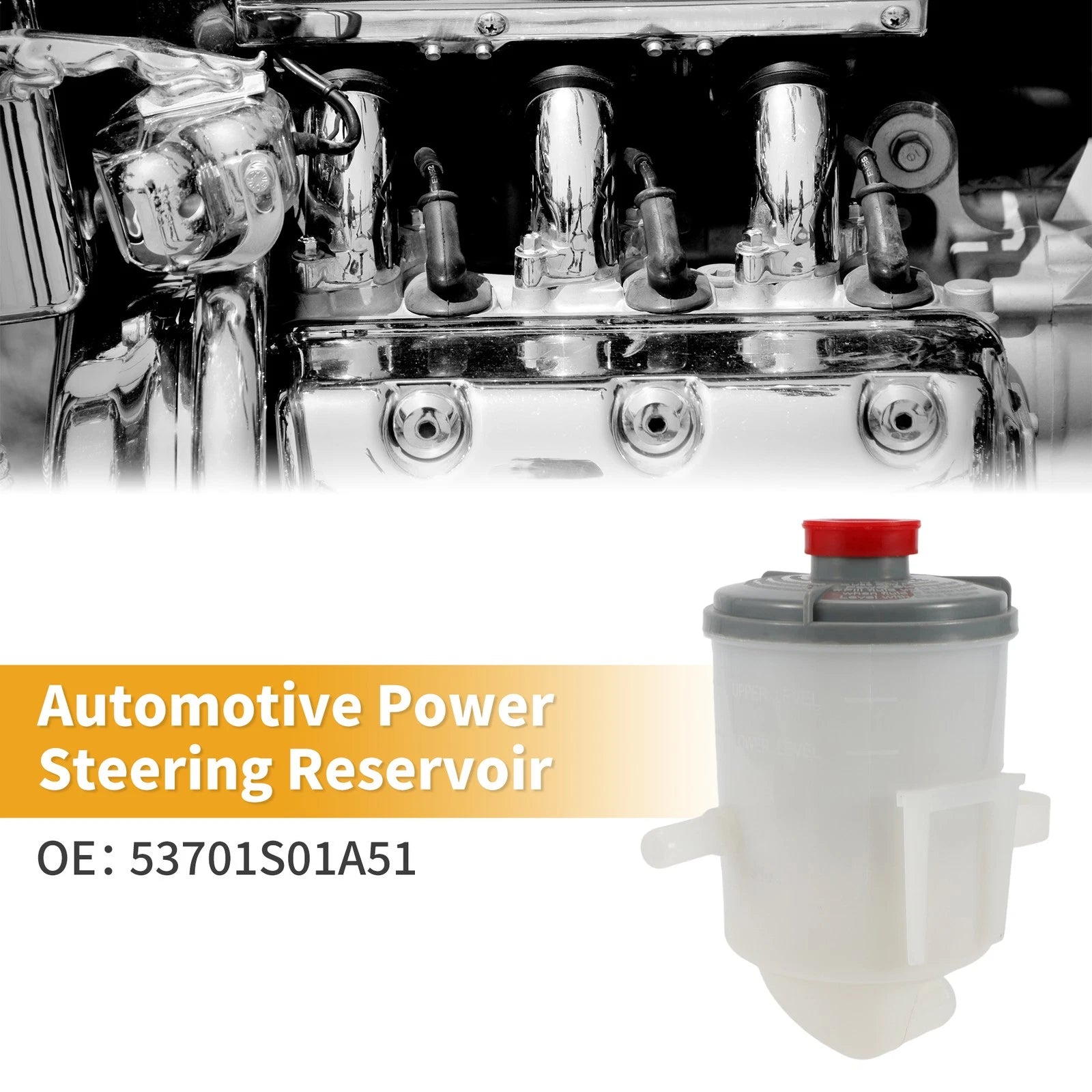 Power Steering Reservoir OEM Replacement for Honda Civic (1996–2000)