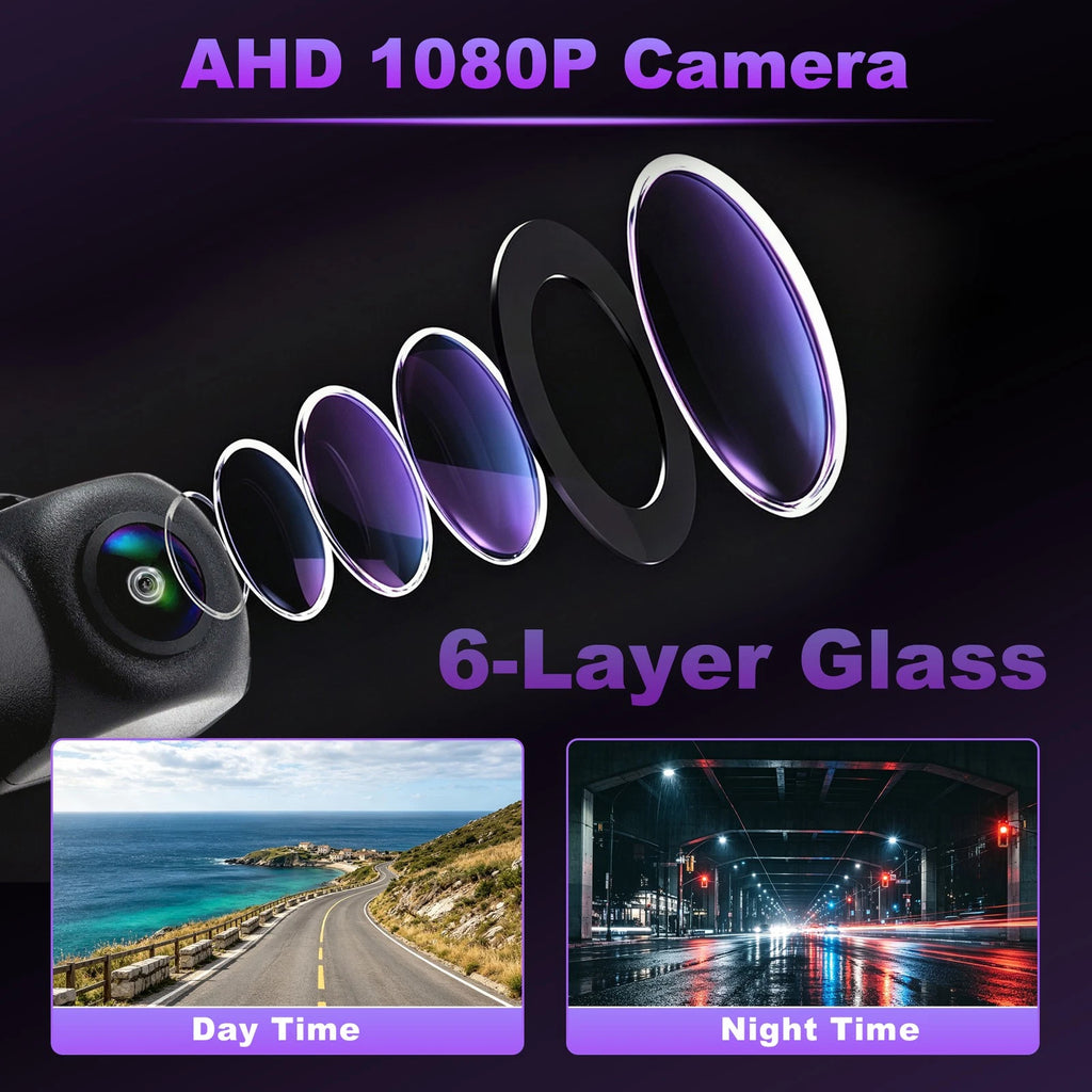 AHD 1080P Backup Camera for Universal Vehicles (170° View, IP69)