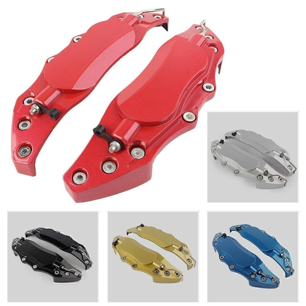 2X 3D Metal Brake Caliper Covers for Universal Fit (Front & Rear)