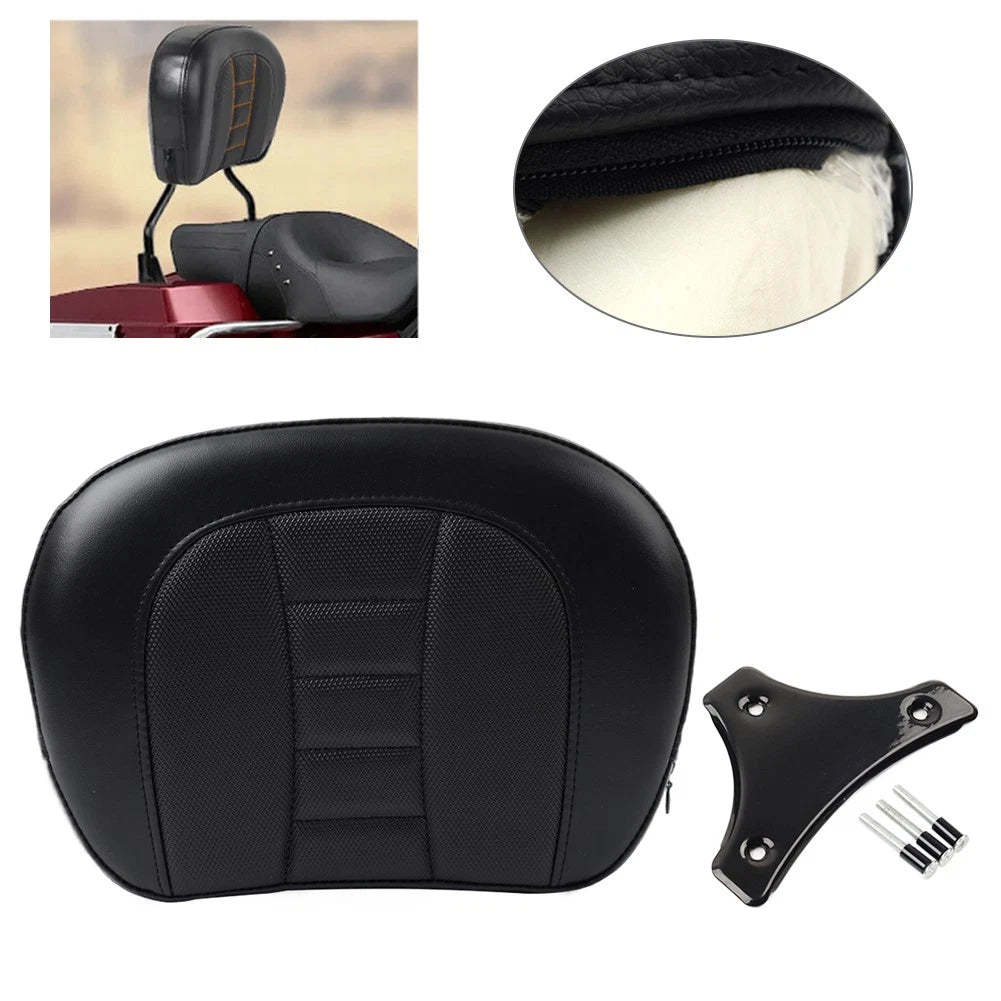 Sissy Bar Backrest Pad Bracket for Harley Touring Electra Road Glide (2014–2023)
