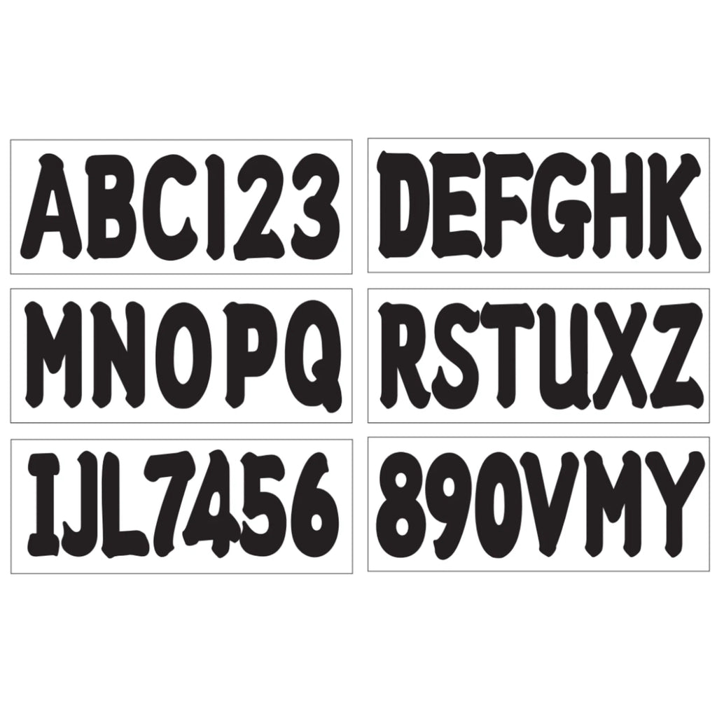 Boat Registration Number Decal Sticker