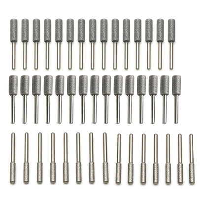 45 Pcs Chainsaw Sharpening Bits 4.0mm 4.8mm 5.5mm for Chain Saw Grinding
