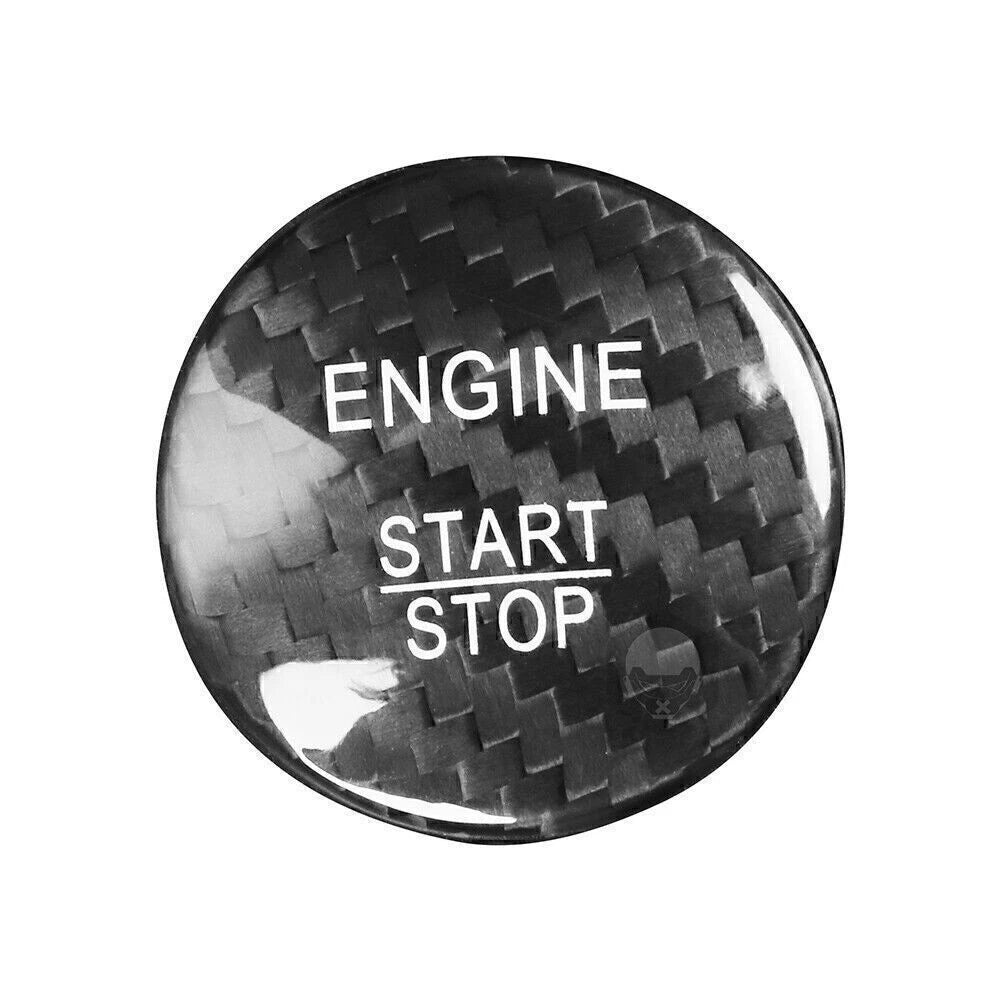 Engine Start Stop Button Cover for Mercedes A B C E GLE GLC CLA (Carbon Fiber)