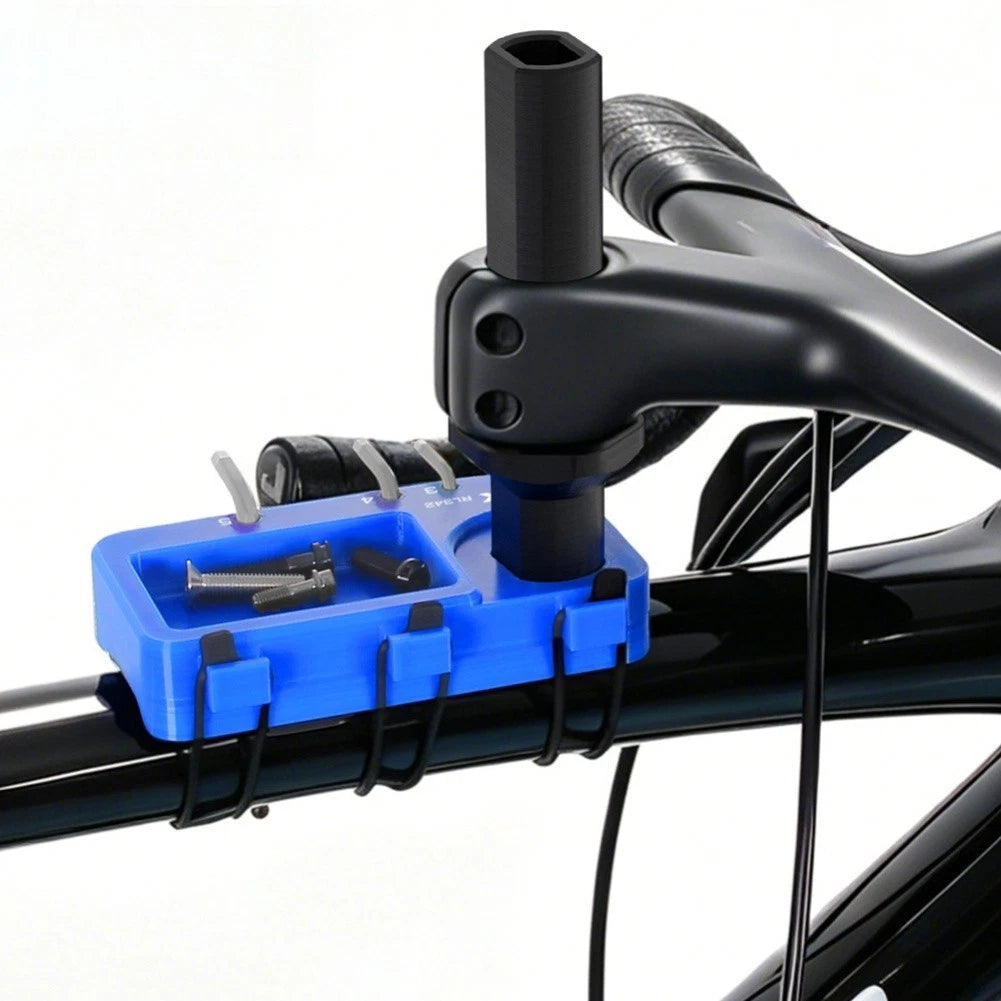Bicycle Handlebar Stand Tool Storage Rack 152x130x70mm Blue