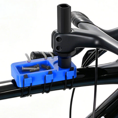 Bicycle Handlebar Stand Tool Storage Rack 152x130x70mm Blue