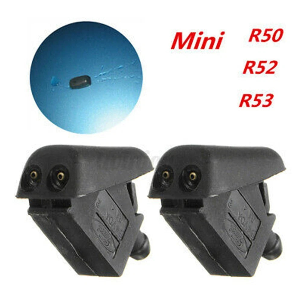 Washer Nozzle Replacement for BMW (2000–2023) 61667146377 2X Black
