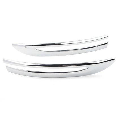 2X Chrome Rear View Mirror Stripe Cover Trim for Nissan Kicks (2017–2019)